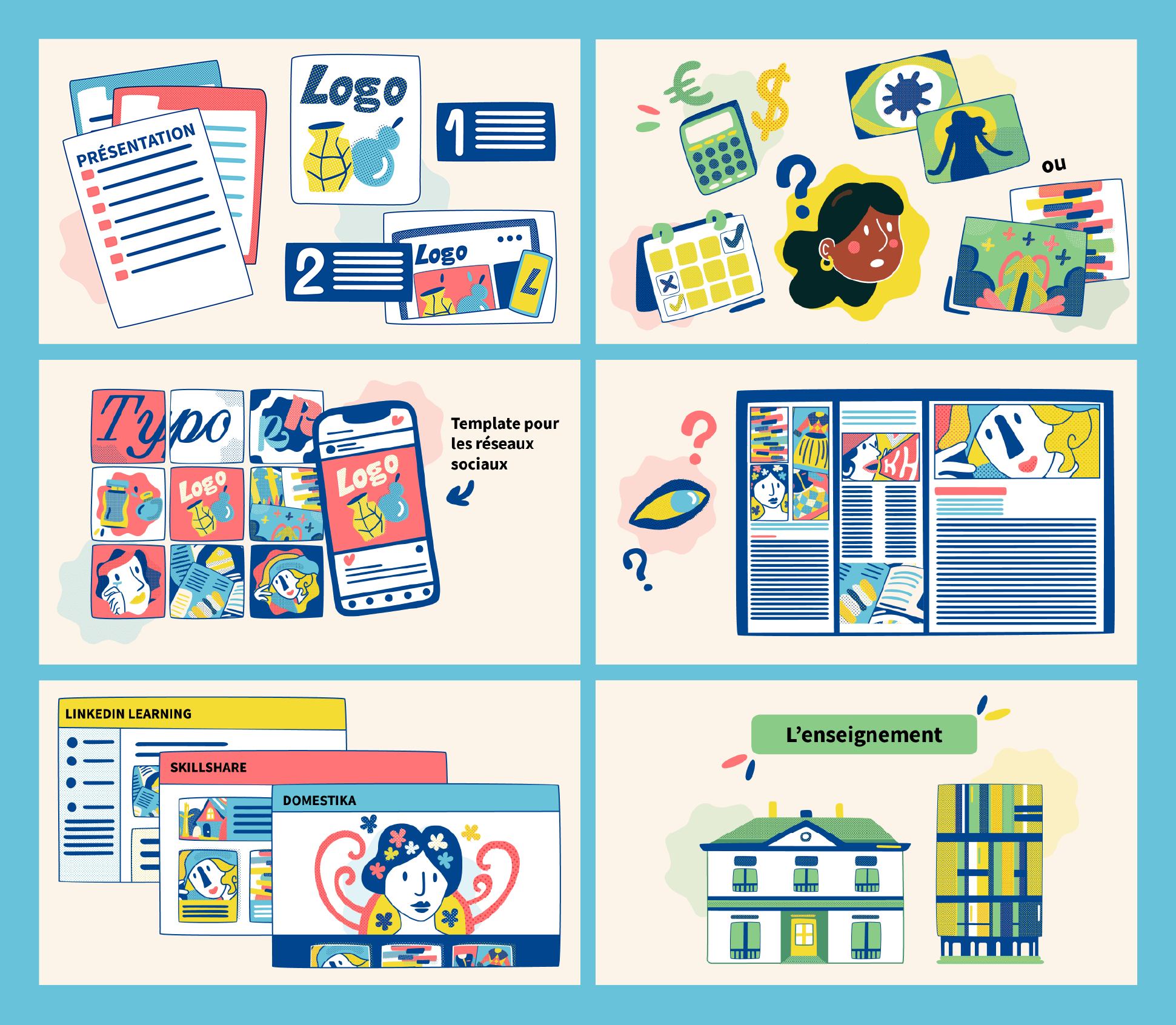 linkedin learning, graphic design jobs, graphic design, artistic direction project, lucie bourboulon